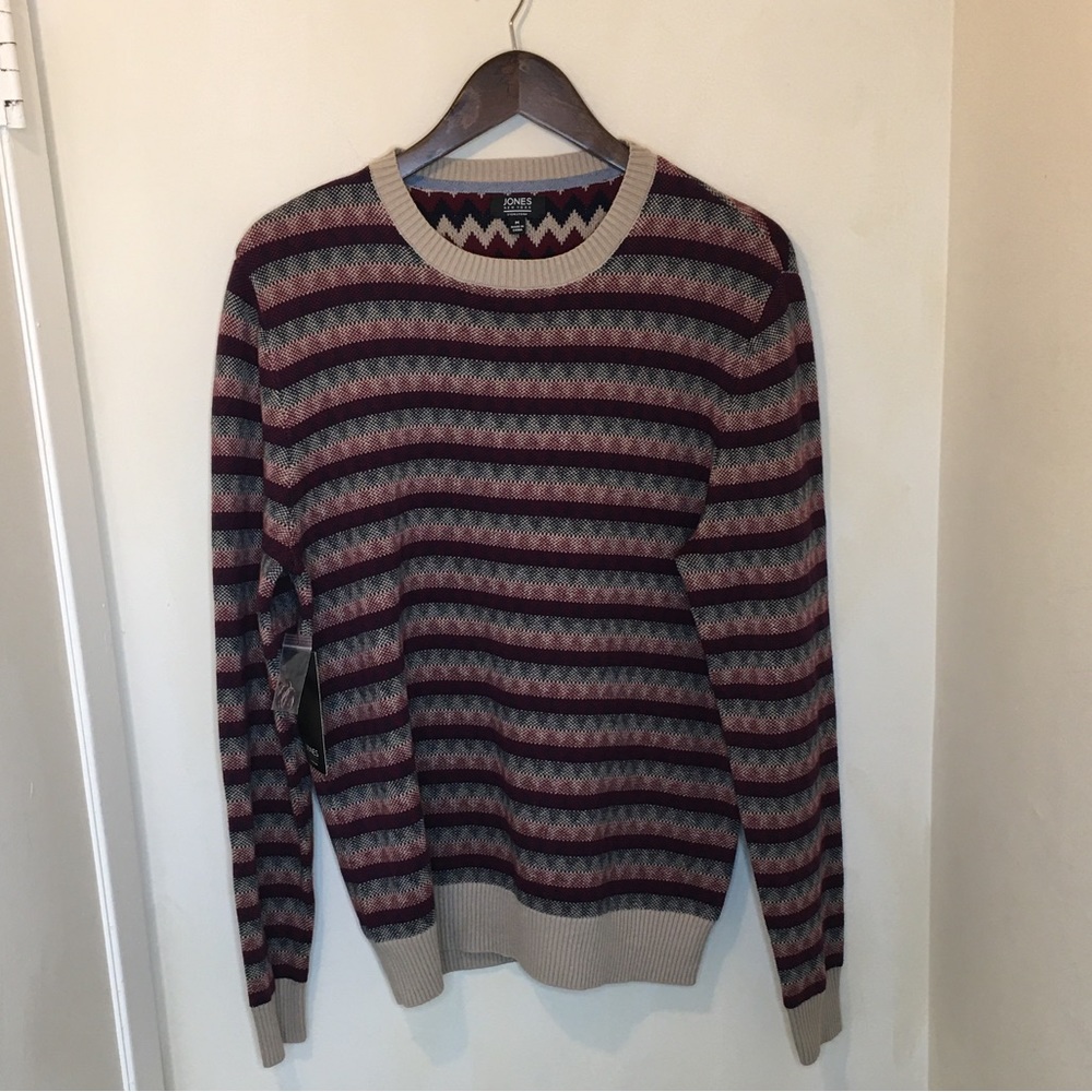 JONES NEW YORK Men’s Striped Pullover Sweater Size M